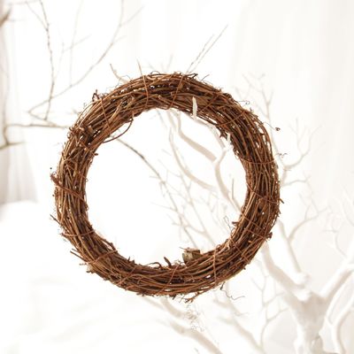 Festive Window and Door Hanging Rattan Ring Artifi for 35cm Natural Grapevine Wreaths