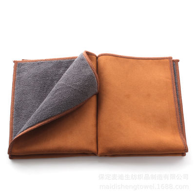 Thick Coral Velvet Microfiber Glass Wipe Scratch-Free Towel Knitted Car Wash Towel