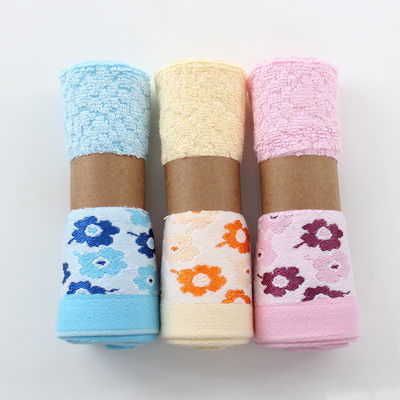 Patterned Bamboo Fiber Square Handkerchief Gift Box Soft and Absorbent Baby Face Wash