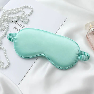 Comfortable Unisex Ultra Smooth Blackout Silk Satin Sleeping Eye Mask with Elastic Band