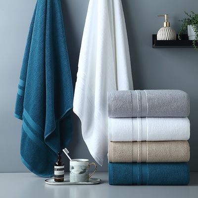 Thickened Striped Pattern Hotel Towel Set Made of Pure Cotton Fabric for Luxury Bathing