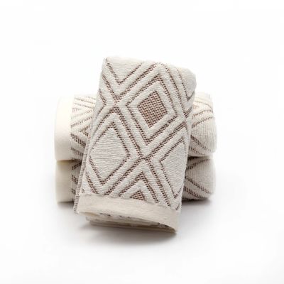 Soft and Absorbent Face Towel Made of 100% Pure Cotton Plain Weaving White Pattern