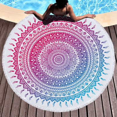 High Absorption Capacity Woven Beach Towel Ideal for Home Hotel Sport Travel and Gift