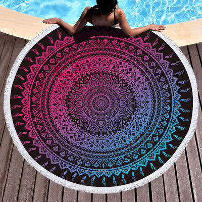 High Absorption Capacity Woven Beach Towel Ideal for Home Hotel Sport Travel and Gift