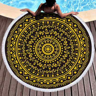 High Absorption Capacity Woven Beach Towel Ideal for Home Hotel Sport Travel and Gift