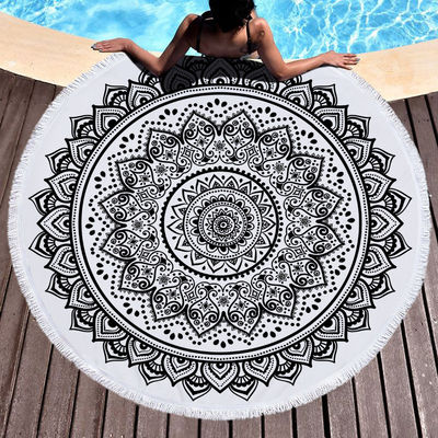 High Absorption Capacity Woven Beach Towel Ideal for Home Hotel Sport Travel and Gift