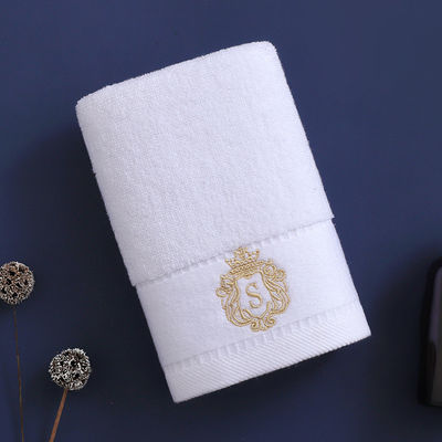 Thick Cotton Striped Pattern Luxury Hotel Towel Set with Embroidered Logo and OEM Logo
