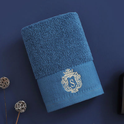Thick Cotton Striped Pattern Luxury Hotel Towel Set with Embroidered Logo and OEM Logo