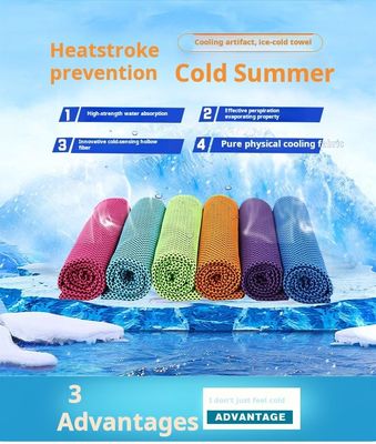 Facial Cleansing Towel Cooling Towel Made of Cotton for Fitness and Sports Activities