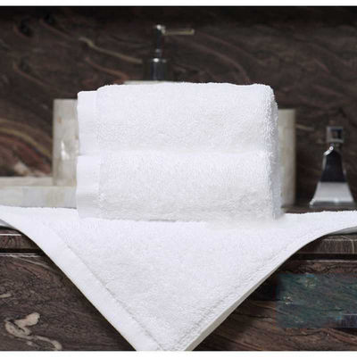Customized Logo Luxury 5 Star Hotel White 100% Cotton Dobby Face Hand Bath Towels Set
