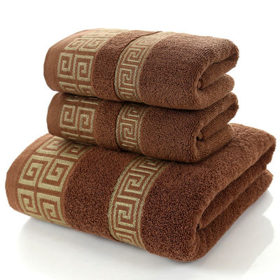 Thickened Absorbent 3pcs/1set Towels for Home Hotel Gift Sustainable 100% Cotton Fabric