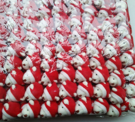 Mini Christmas Knuckle Bear 6cm Plush Toy Teddy Bear Doll Pendant with 6*3*2cm Size