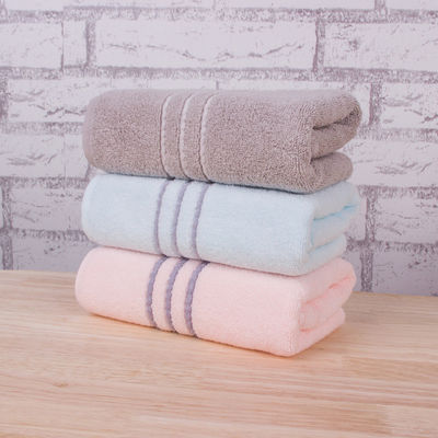 Pure Color Pattern Combed Cotton Luxury Bath Hand Face Towels for All Ages and Genders