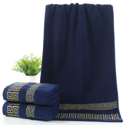 Hotel and Home Rectangle 32S Cotton Jacquard Embroidery Towel Set in Customized Design