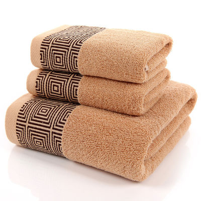 Pure Combed Cotton Water Bath Hand Face Towels in 30*30cm 35*75cm and 70*140cm Sizes
