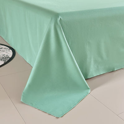 Customized Pure Cotton 60S 200TC Bed Linen Solid Color 133*72 Bed Sheet Set for Home Hotel