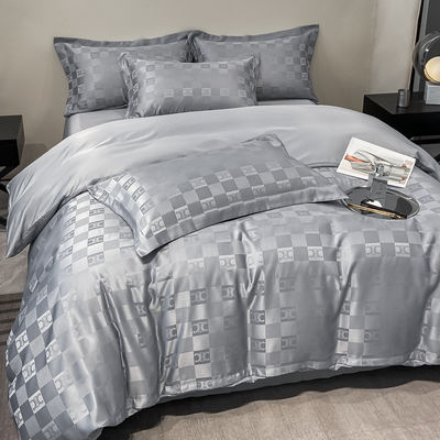 Luxury Customized Jacquard Bedding Sets Collections 4 Pcs Pillowcase Duvet Cover Sets