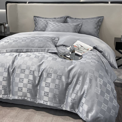 Luxury Customized Jacquard Bedding Sets Collections 4 Pcs Pillowcase Duvet Cover Sets