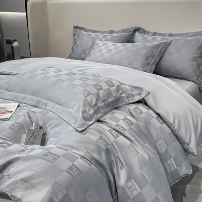 Luxury Customized Jacquard Bedding Sets Collections 4 Pcs Pillowcase Duvet Cover Sets