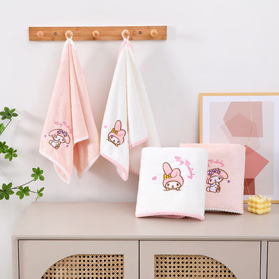 Home Melody Baby Bath Towel Set Coral Velvet Non-shedding Absorbent Gift Wedding Souvenir