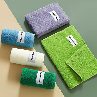 Fresh and Simple Hand Towel Made of Soft Woven Cotton Perfect for Couples Square Shape