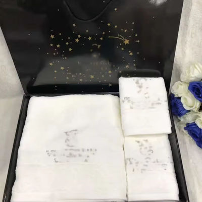 Polyester Rectangle Towel Set for Hotel Bathroom 2024 Design Trending 35*75cm 70*140cm