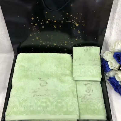 Polyester Rectangle Towel Set for Hotel Bathroom 2024 Design Trending 35*75cm 70*140cm