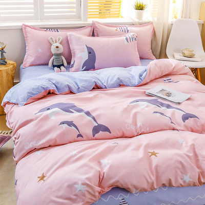 Supply 100% Polyester Fabric Luxury Duvet Cover Bedding Set with 2Pcs Pillow Case