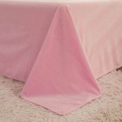 Fabric Density 173 * 118 Colored 4-Piece Mink Crystal Milk Rabbit Velvet Bedding Set