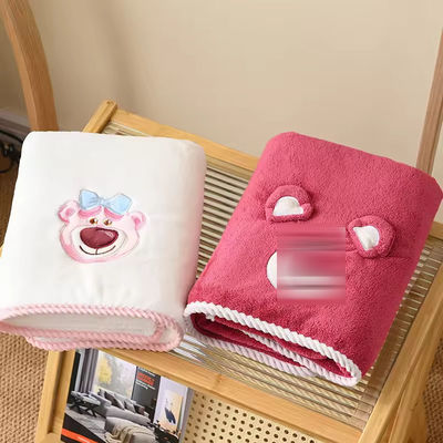 Polyester/Cotton 2PCS Thickened Bath Towel Set for Beach Set Towel Wedding Gifts