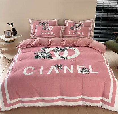 Ice Silk Bed Cover Sheet for Adult Washing Silk Bedding Set NO Customization