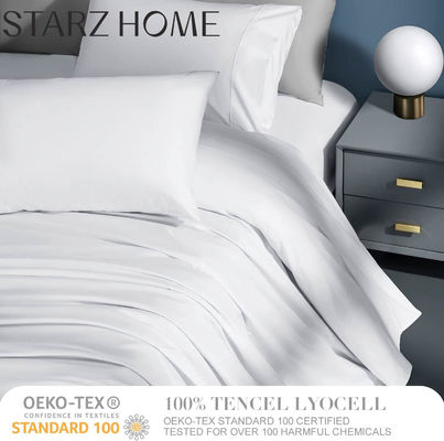 Comforter Set 100% Tencel Plain 4PCS Bed Sheet Sets for a Luxurious Bedding Experience