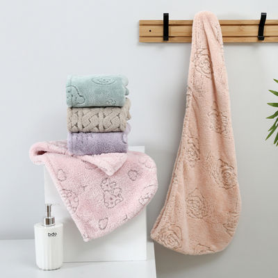 Soft and Skin-Friendly Microfiber Dry Hair Cap Fast Absorbent 65*25cm Novelty Pattern