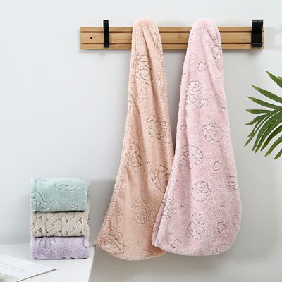 Soft and Skin-Friendly Microfiber Dry Hair Cap Fast Absorbent 65*25cm Novelty Pattern