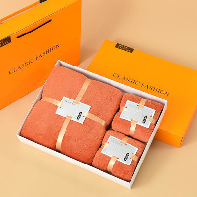 Coral Velvet Towel Set Custom Logo Bath Towels Microfiber Hair Sports Baby Hooded Towel