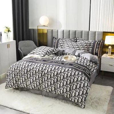 100% Polyester Fibre Luxury Christmas Gift 4 Piece Duvet Cover Bedding Set for Adult