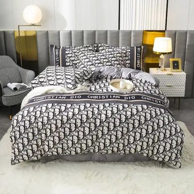 100% Polyester Fibre Luxury Christmas Gift 4 Piece Duvet Cover Bedding Set for Adult