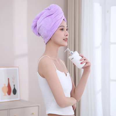 Women's High Density Hair Drying Cap 88g-90g Quick-drying Turban with Cartoon Embroidery