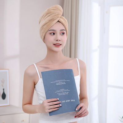 Women's High Density Hair Drying Cap 88g-90g Quick-drying Turban with Cartoon Embroidery