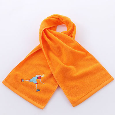 Pure Cotton Sports Towel for All Ages Plain Weave Sweat-Wicking and Water-Absorbing