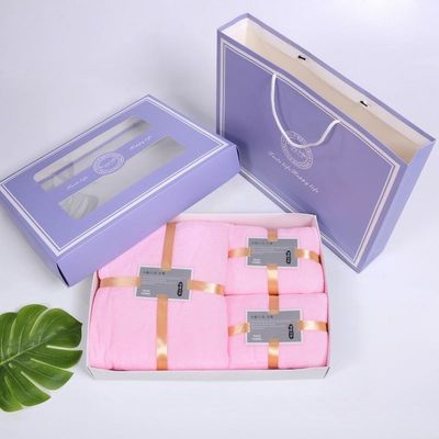 Child-Proof Luxury Set 3 in 1 Hotel Designer Coral Fleece Bathroom Bath Towel Set