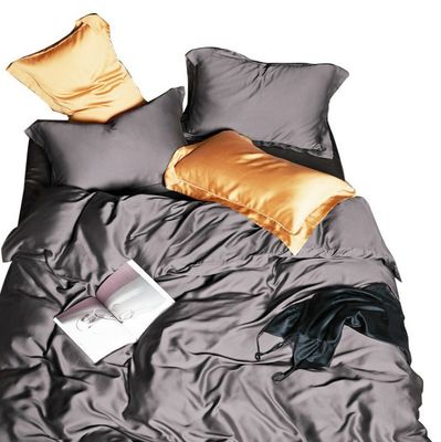 19mm Thread Count Fitted Sheet Set 100% Silk Oeko-TEX Certified Duvet Cover Included