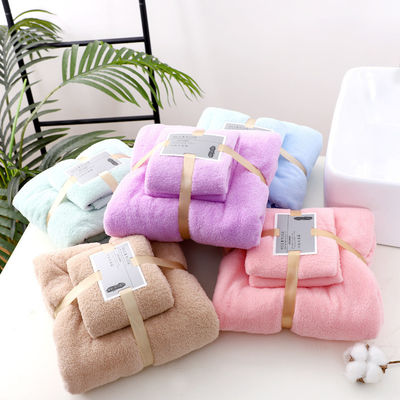 3Pcs Bath Towel Set Super Strong Water Absorption for Home Hotel Wedding Souvenirs