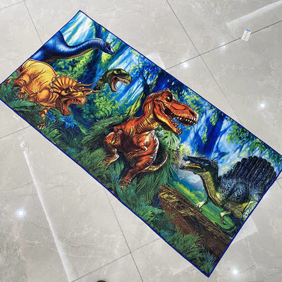 Customized Designs Supported Super Soft Printed Microfiber 100% Polyester Beach Towel