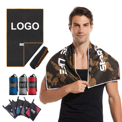Sports Microfiber Gym Towel Custom Printed Towel for Sweat Absorption and Fitness