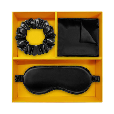 100% Pure Silk Hair Scrunchies and Mulberry Silk Pillowcase Set with Zipper Decorative