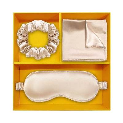 100% Pure Silk Hair Scrunchies and Mulberry Silk Pillowcase Set with Zipper Decorative