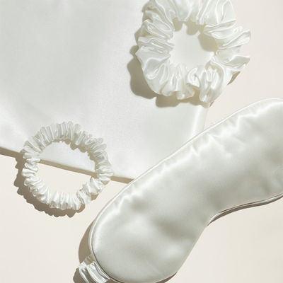 Custom Luxury Silk Hair Scrunchies and Pillowcase Set Perfect for Your Beauty Routine