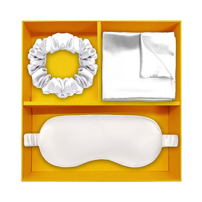 Custom Luxury Silk Hair Scrunchies and Pillowcase Set Perfect for Your Beauty Routine