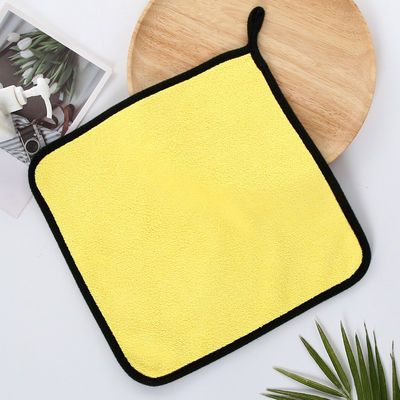Custom Thicken Plush Car Cleaning Cloth 40x40 Colorful Car Towels with Edge Microfiber